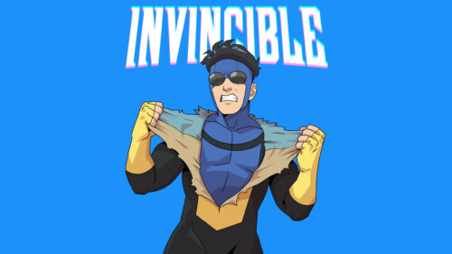 Invincible Mark Grayson Tearing Shirt Desktop Wallpaper