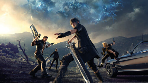 Final Fantasy XV Action Scene High-Definition Desktop Wallpaper
