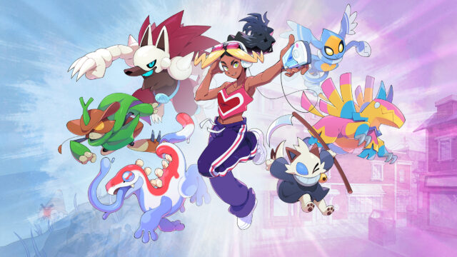 Anime Girl with Fantasy Creatures Desktop Wallpaper