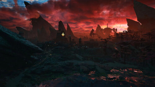 Stunning Alien Landscape 4K Desktop Wallpaper