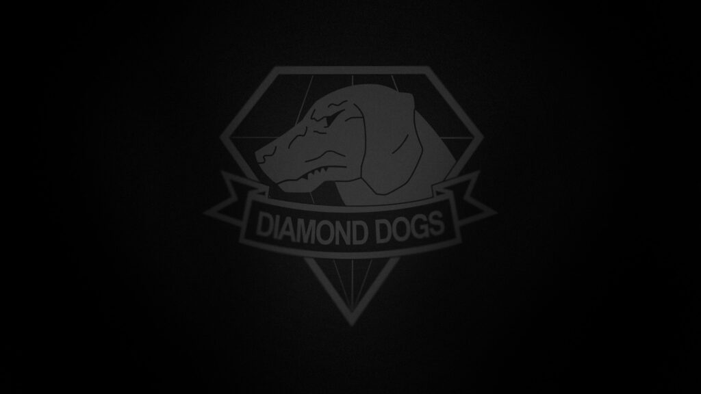 Minimalist Diamond Dogs Emblem 4K Desktop Wallpaper