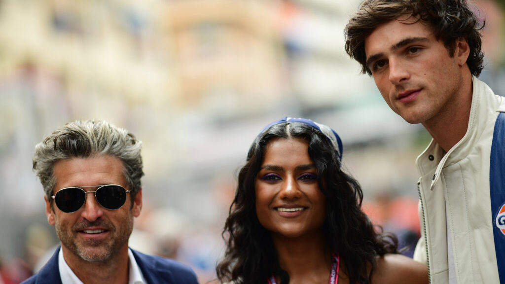 Celebrity Trio at Monaco Grand Prix Desktop Wallpaper