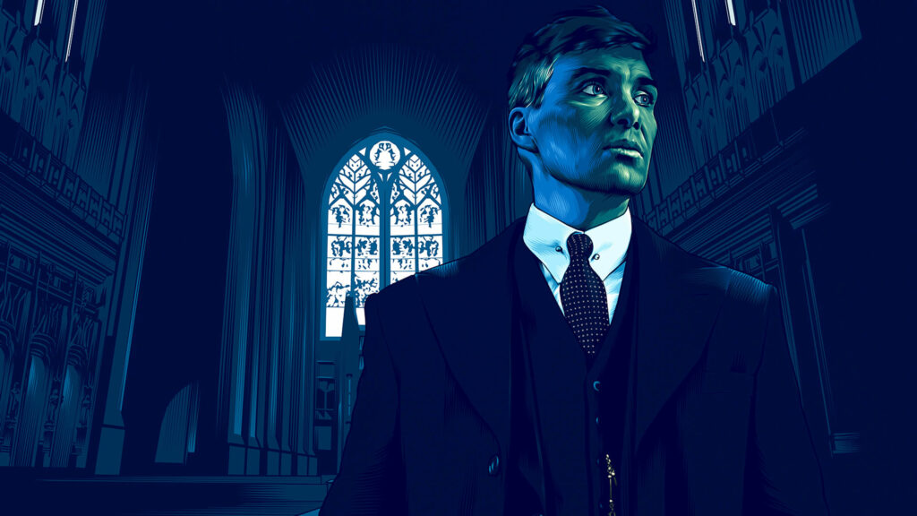 Cillian Murphy Peaky Blinders Character Illustration Desktop Wallpaper