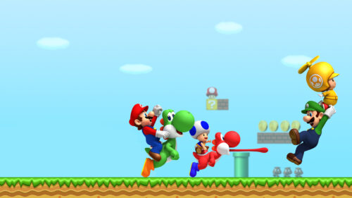 Mario and Friends Adventure Gaming 4K Desktop Wallpaper