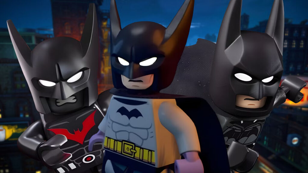 LEGO Batman Trio Digital Art 4K Desktop Wallpaper