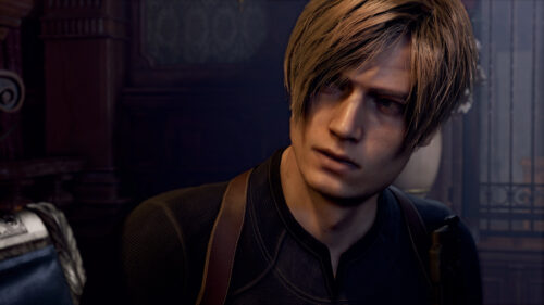 Close-up Portrait of Leon Kennedy from Resident Evil 4 Desktop Wallpaper