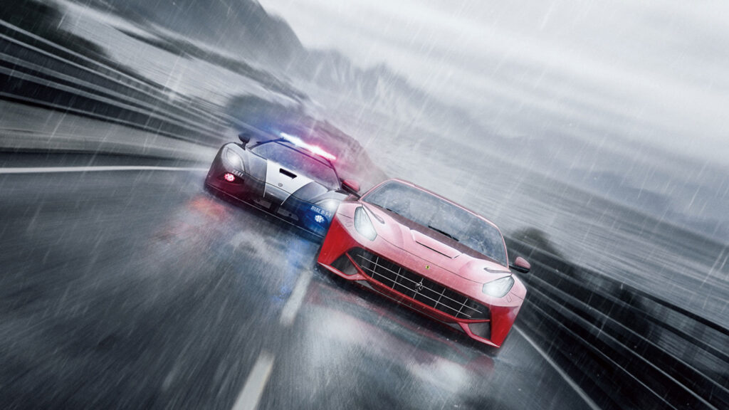 High Speed Police Pursuit Ferrari F12berlinetta Desktop Wallpaper