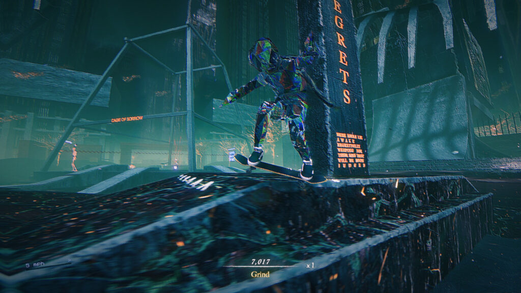 Skate Story Glitch Core Character Grind Desktop Wallpaper