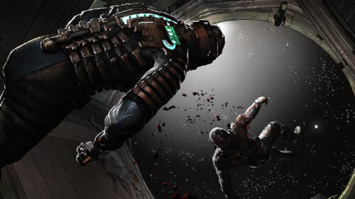 Isaac Clarke Facing Horror in Space Desktop Wallpaper
