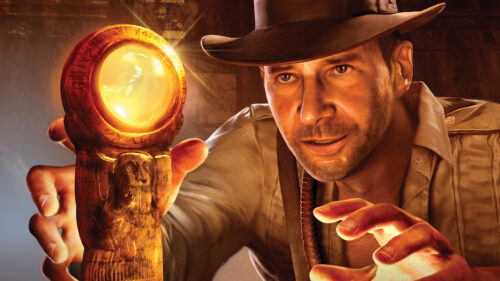 Indiana Jones Adventure Glowing Artifact Desktop Wallpaper