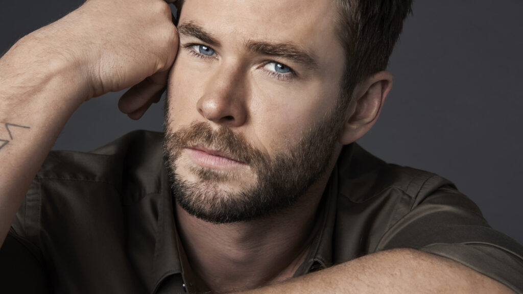 Portrait of a Bearded Man with Blue Eyes 4K Desktop Wallpaper