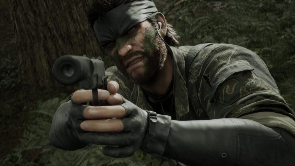 Naked Snake Aiming Pistol Desktop Wallpaper