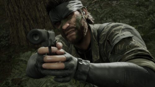 Naked Snake Aiming Pistol Desktop Wallpaper