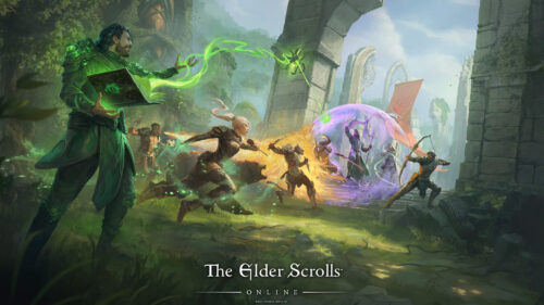 The Elder Scrolls Online Action Battle Desktop Wallpaper