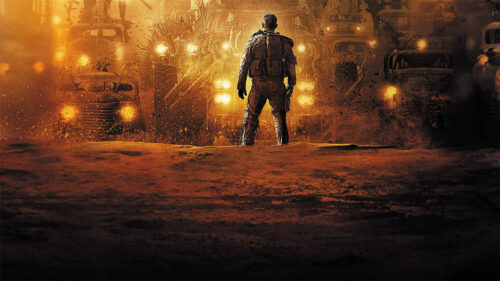Post-Apocalyptic Warrior Stand-off 4K Desktop Wallpaper