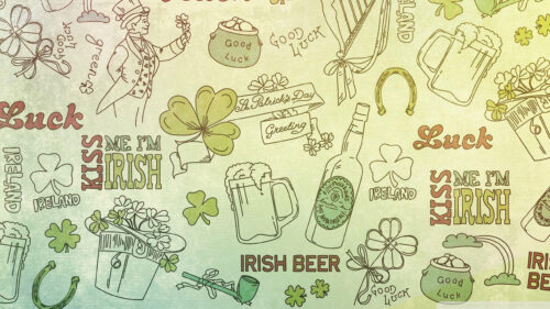 St. Patrick’s Day Festive Elements Desktop Wallpaper