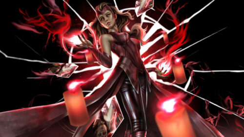 Scarlet Witch Magical Chaos 4K Desktop Wallpaper