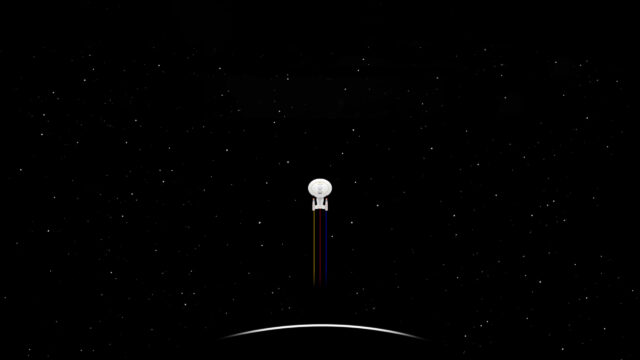 Starship Enterprise Minimalist Vector Space Desktop Wallpaper