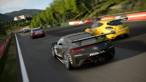 Action-Packed Track Racing Desktop Wallpaper