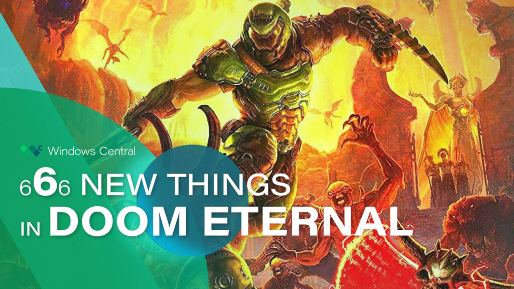Doom Eternal Slayer Combat Action Desktop Wallpaper