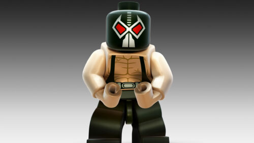 Lego Bane Character Close-up 4K Desktop Wallpaper