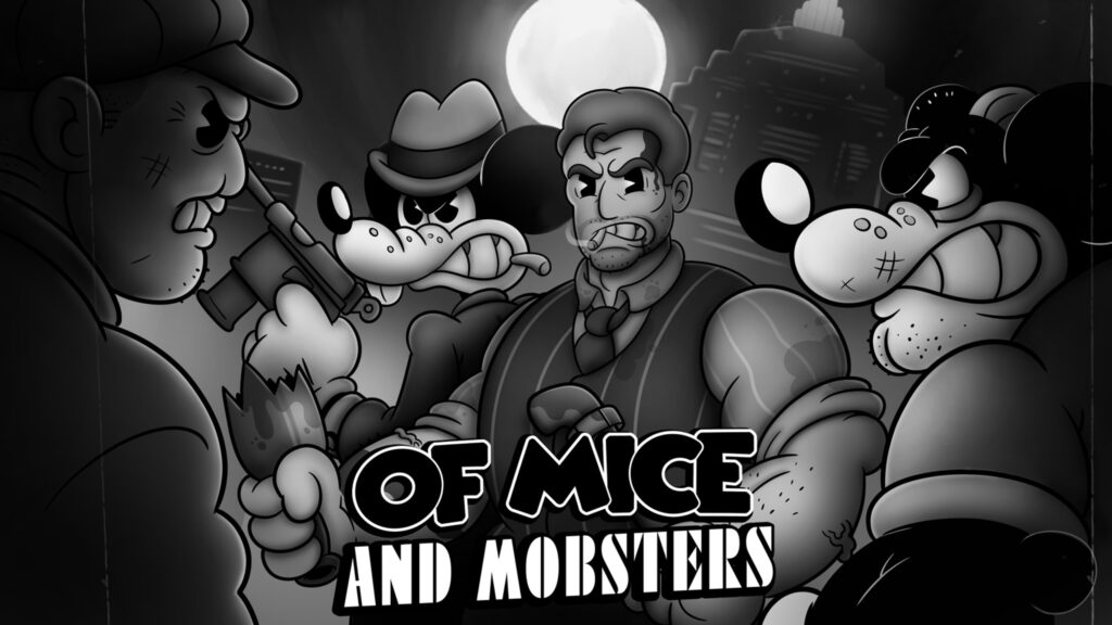 Of Mice and Mobsters Noir Cartoon Style Desktop Wallpaper