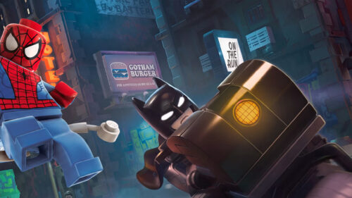 LEGO Superheroes Crossover City Battle Desktop Wallpaper