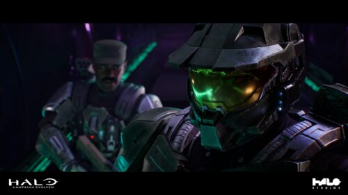 Master Chief and Sergeant Johnson Halo Campaign Evolved 4K Wallpaper