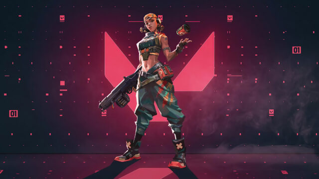 Raze Valorant Character Portrait Desktop Wallpaper