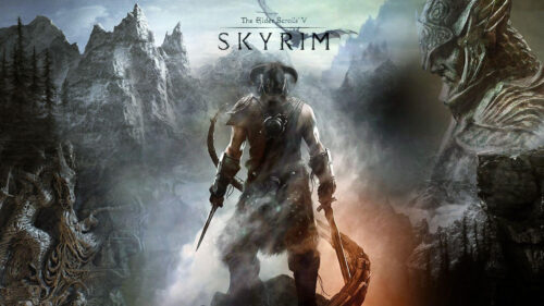 The Elder Scrolls V Skyrim Dragonborn Hero 4K Desktop Wallpaper