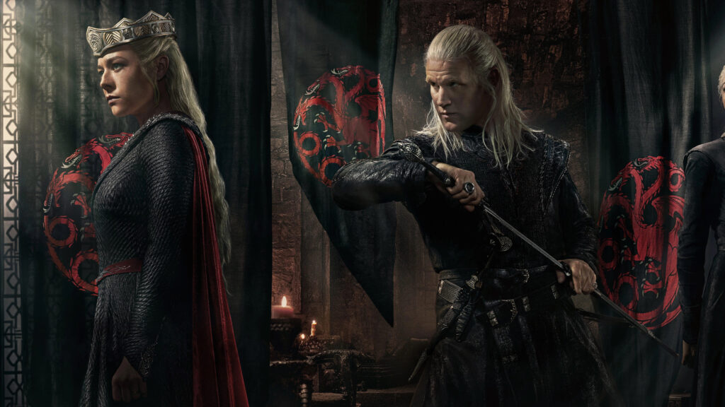 House of the Dragon Rhaenyra and Daemon Targaryen Desktop Wallpaper