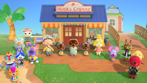 Animal Crossing New Horizons Celebration Desktop Wallpaper