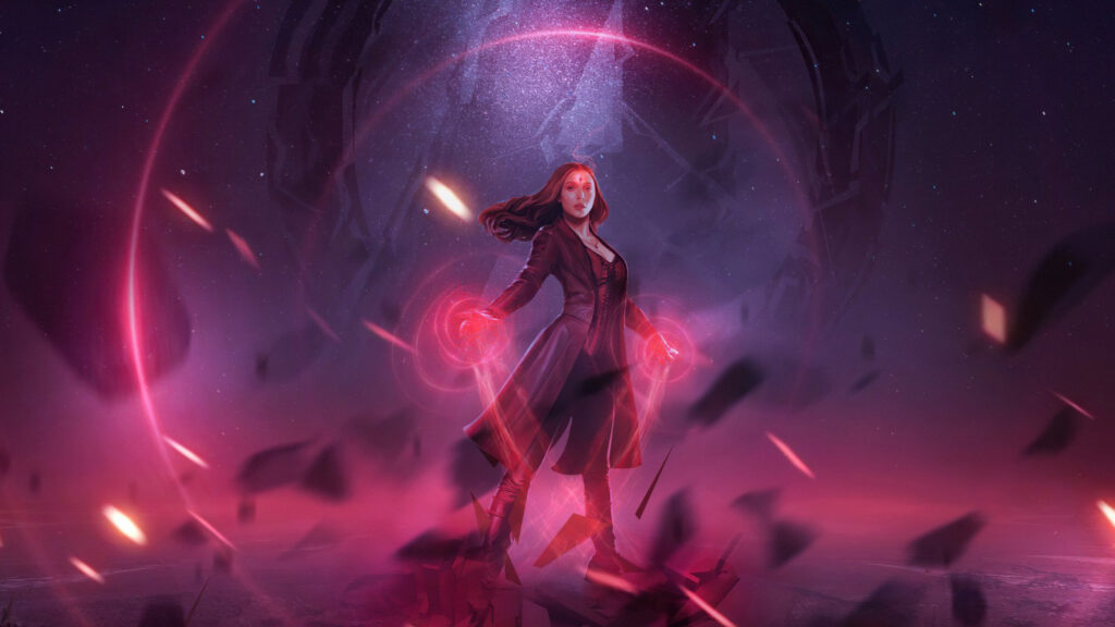 Scarlet Witch Multiverse Magic Desktop Wallpaper