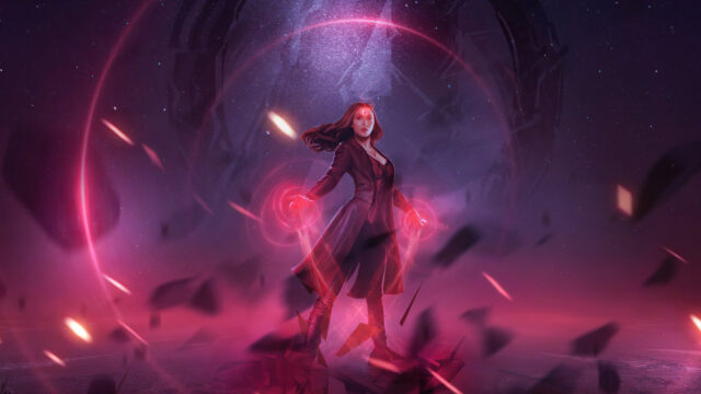 Scarlet Witch Multiverse Magic Desktop Wallpaper