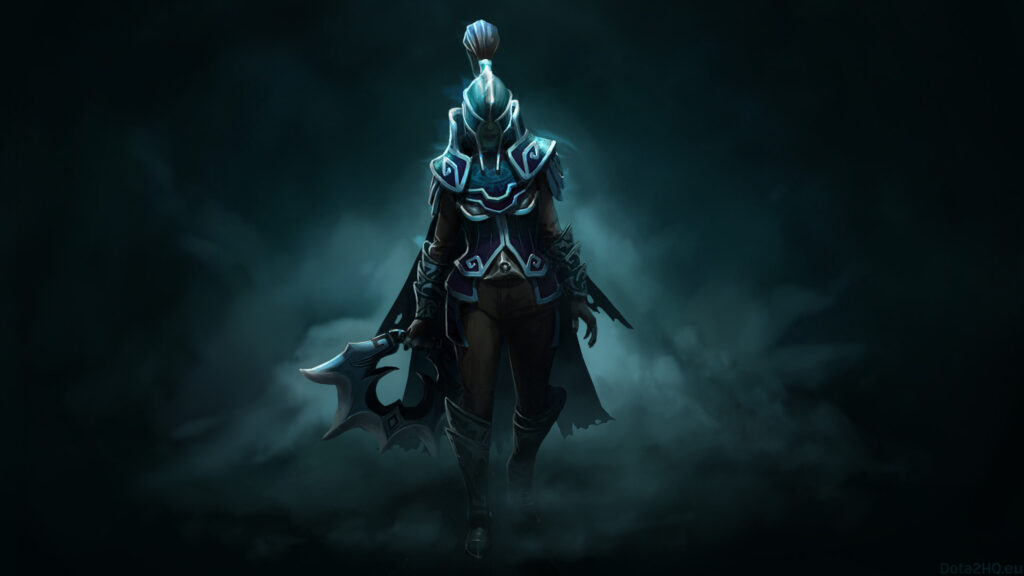 Dark Armored Warrior Fantasy Art Desktop Wallpaper