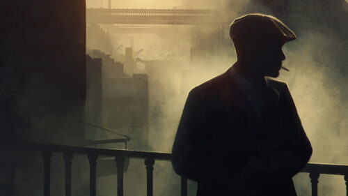 Thomas Shelby Silhouette Cinematic Desktop Wallpaper