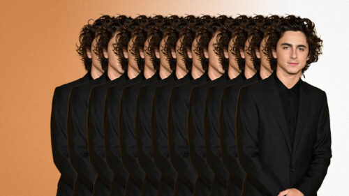 Timothée Chalamet Infinite Multiples Minimalist Desktop Wallpaper