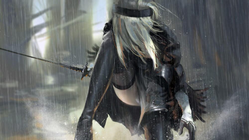 A2 from NieR Automata Desktop Wallpaper