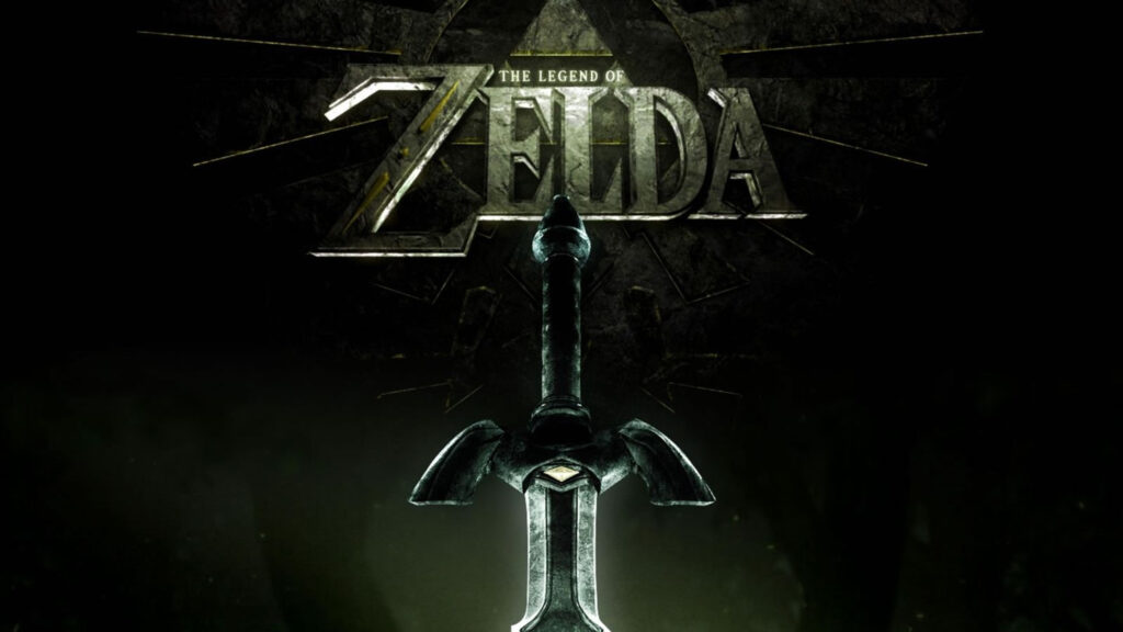 The Legend of Zelda Master Sword Dark Atmosphere Desktop Wallpaper