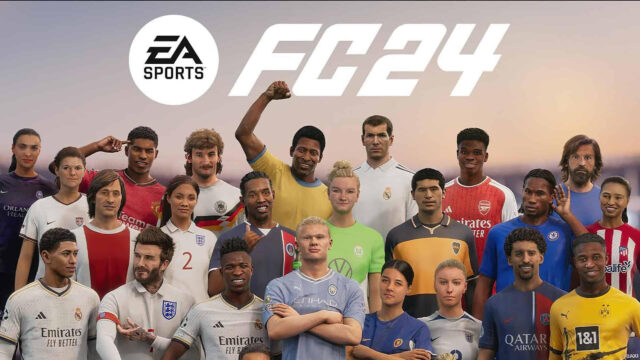 EA Sports FC 24 Soccer Stars Ensemble Desktop Wallpaper
