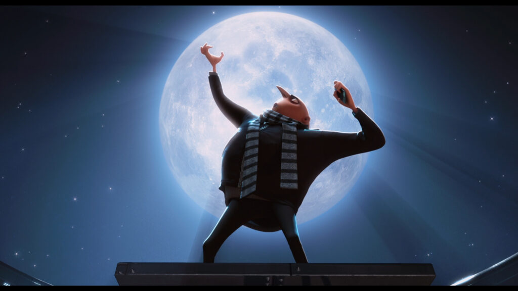 Gru Reaching for the Moon Cinematic Desktop Wallpaper