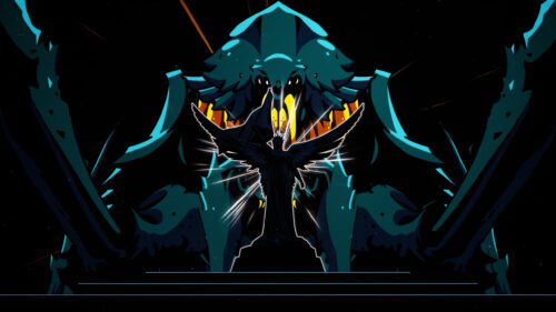 Ethereal Angel Versus Alien Leviathan Desktop Wallpaper