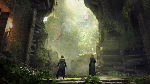 Hogwarts Legacy Cinematic Cave Exploration 4K Wallpaper