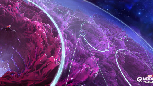 Cosmic Abstract Alien Planet Surface 4K Desktop Wallpaper