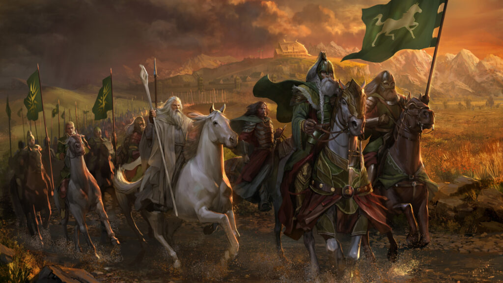 The Riders of Rohan Fantasy 4K Desktop Wallpaper