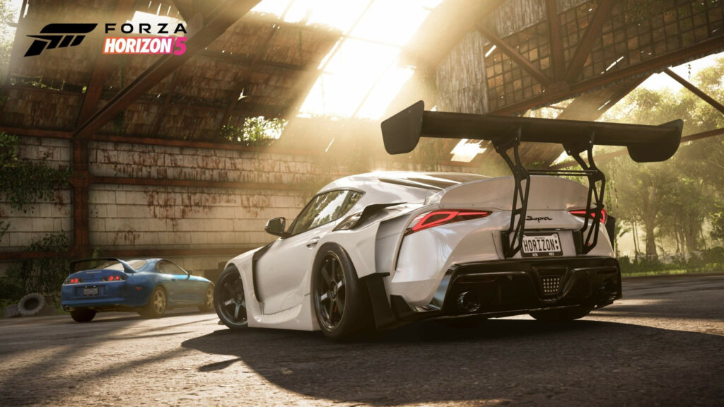 Toyota Supra Generations Forza Horizon 5 Desktop Wallpaper