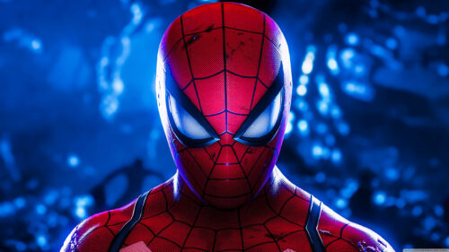Marvel’s Spider-Man Intense Portrait Desktop Wallpaper