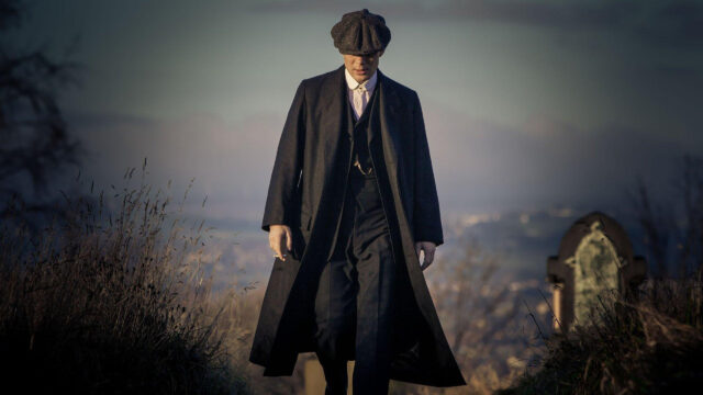 Thomas Shelby Walking Through a Graveyard Desktop Wallpaper