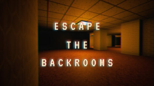 Escape the Backrooms Game Title Screen Desktop Wallpaper