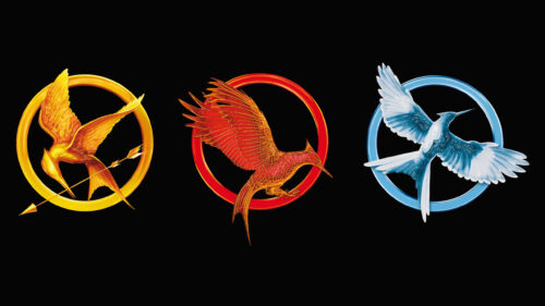 The Hunger Games Trilogy Minimalist Emblem Desktop Wallpaper